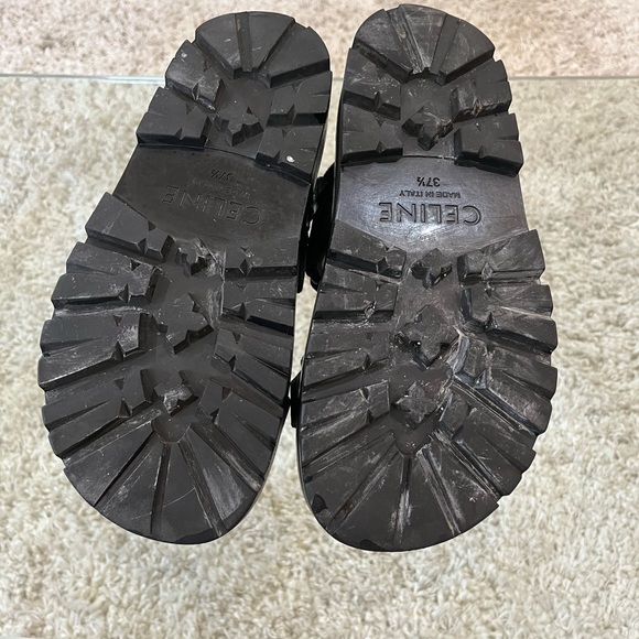 CÉLINE Outdoor Bulky Sandals – Size 37.5 – RM Black Leather - Picture 13 of 15
